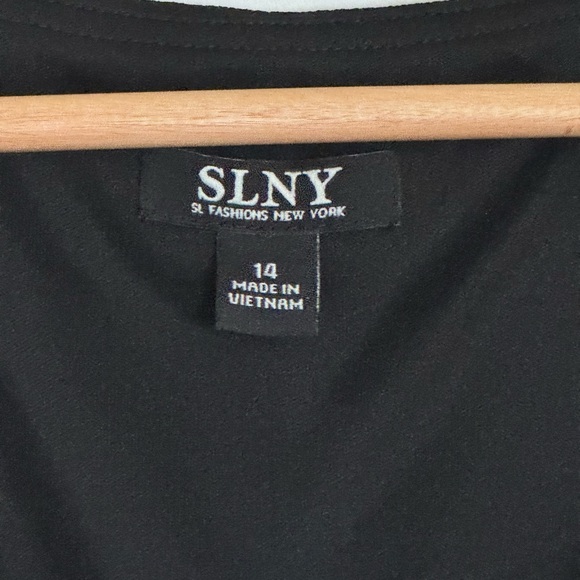 SNLY Formal Black Tier Short Sheer Dress Size 14 - Picture 2 of 6